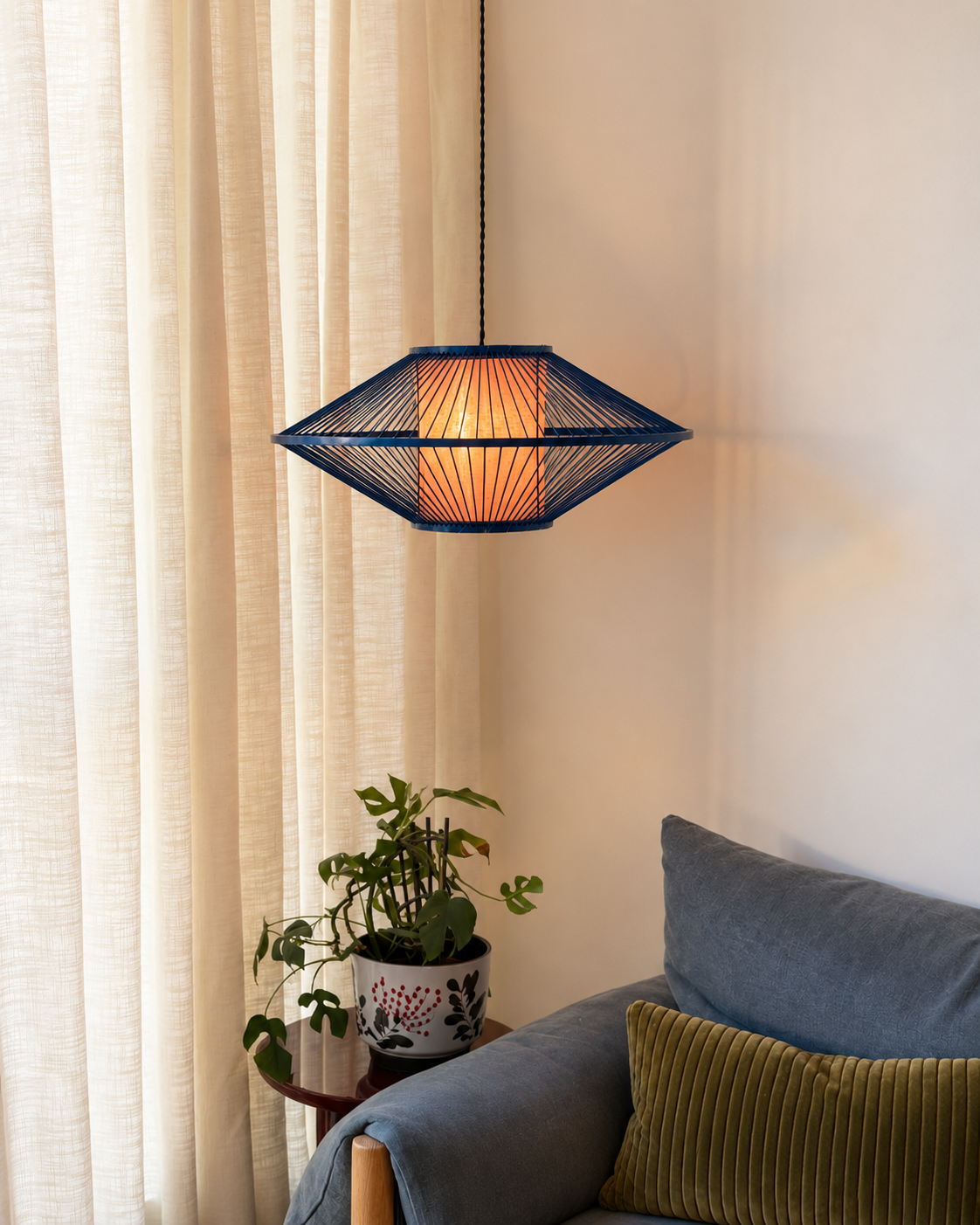 Coolite lamp, blue with purple interior